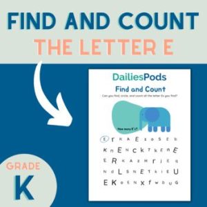 Find and Count Letter E