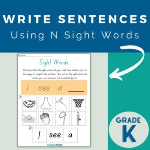 Sight words I, see, a