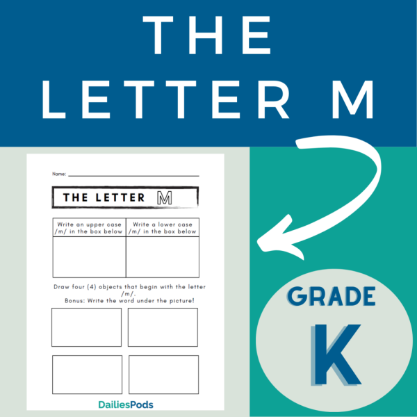 Writing letter Mm
