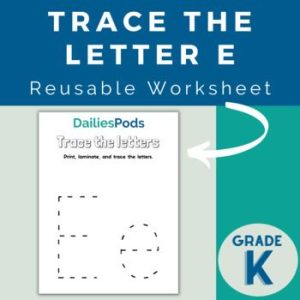 Trace The Letter E